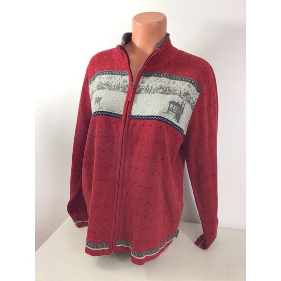 Woolrich Sweater Full Zip Womens XL - Picture 1 of 9